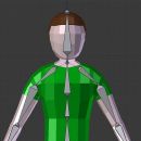 How to rigging a male character low poly with Blender 3D [ENG]