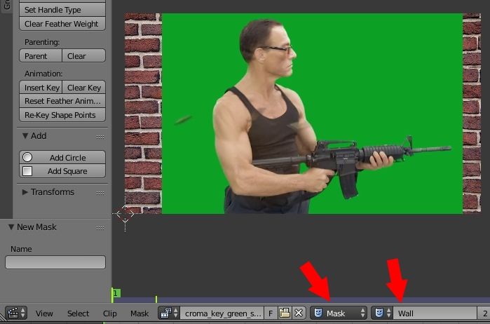How to use chroma key with green screen in Blender