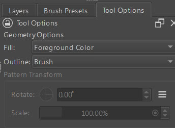 Krita: Opções da ferramenta Bézier Parte 1