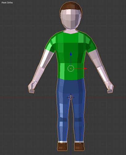 shape Inspection Flight How to rigging a male character low poly with Blender 3D [ENG]