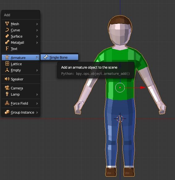 How to rigging a male character low poly with Blender 3D [ENG]